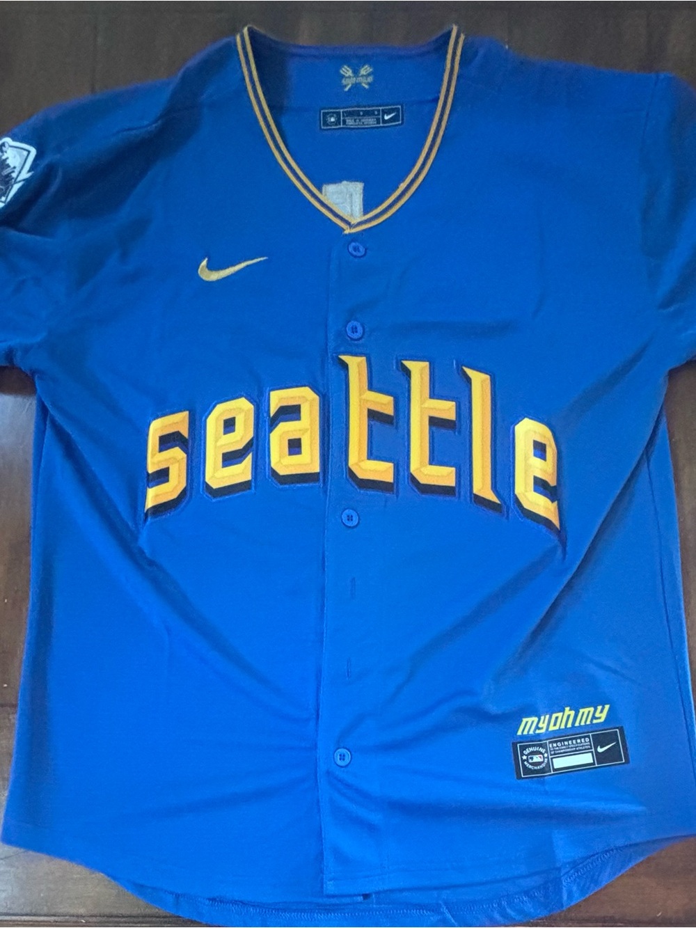 Cal Raleigh Seattle Mariners City Connect Jersey Adult Large NWT
